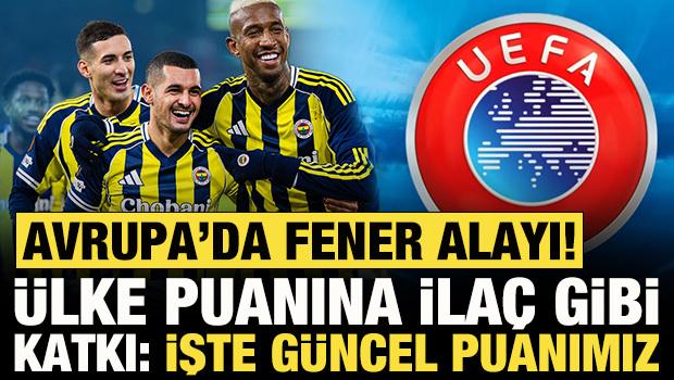 Avrupa'da 'Fener' alayı! Ülke puanına ilaç oldu: İşte Türkiye'nin güncel puanı