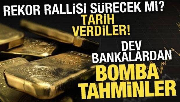 Dev bankalardan peş peşe tahminler! Altın 2026'da rekora doymayacak