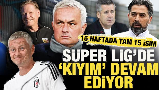 Süper Lig'de teknik direktör kıyımı devam ediyor: 15 haftada 15 hoca