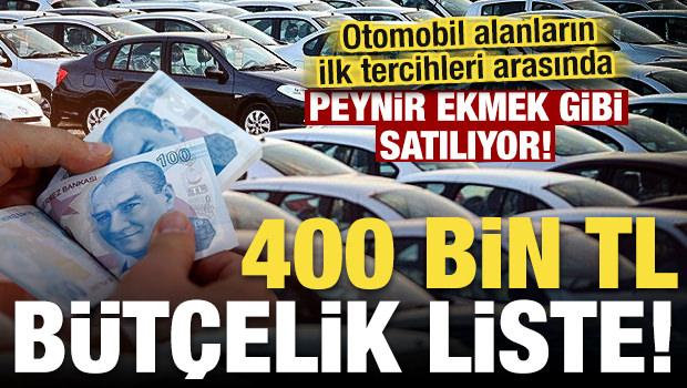 400.000 TL altına alınabilecek en iyi ikinci el otomobiller!
