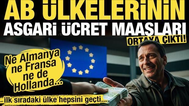 AB &uuml;lkelerinin asgari &uuml;cret maaşları ortaya &ccedil;ıktı! Fark 5 kata &ccedil;ıkıyor...