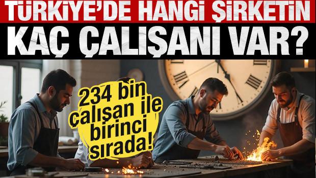T&uuml;rkiye'de en fazla &ccedil;alışana sahip 40 şirket belli oldu!