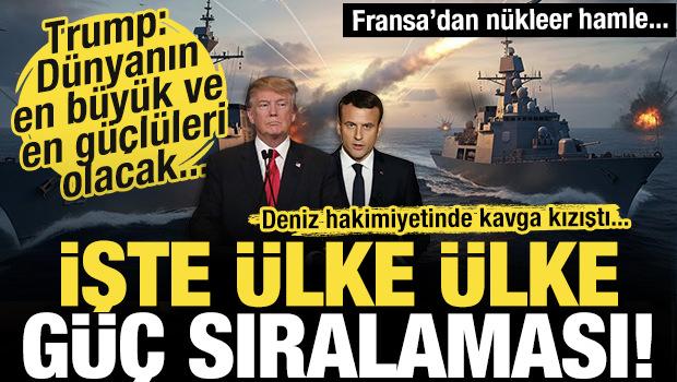 Trump: D&uuml;nyanın en b&uuml;y&uuml;k ve en g&uuml;&ccedil;l&uuml;leri olacak! İşte d&uuml;nyanın en g&uuml;&ccedil;l&uuml; donanmaları