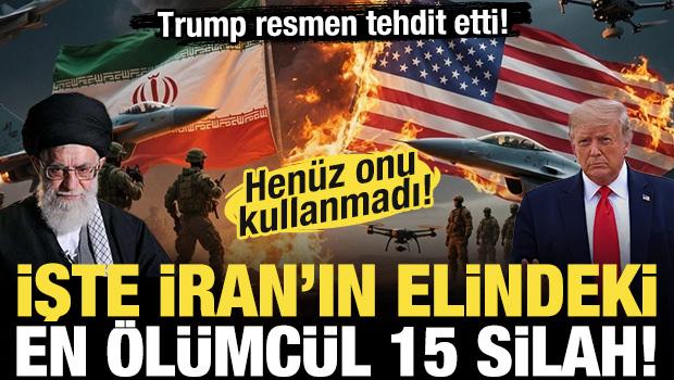 ABD resmen tehdit etti! İran hen&uuml;z onu kullanmadı! İşte en &ouml;l&uuml;mc&uuml;l 15 silahı...