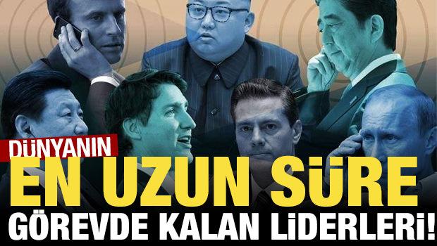 D&uuml;nyanın en uzun s&uuml;re g&ouml;revde kalan liderleri! 82 yıl kalan var... 