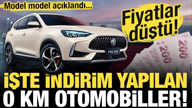 Fiyatlar d&uuml;şt&uuml;! Model model a&ccedil;ıklandı: İşte indirim yapılan 0 KM otomobiller!