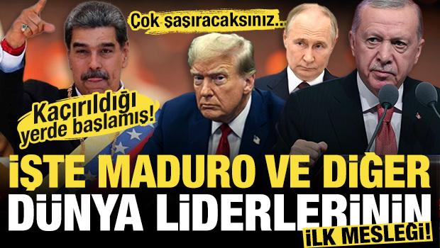 Ka&ccedil;ırıldığı yerde başlamış! İşte Maduro'nun ilk mesleği! &Ccedil;ok şaşıracaksınız....