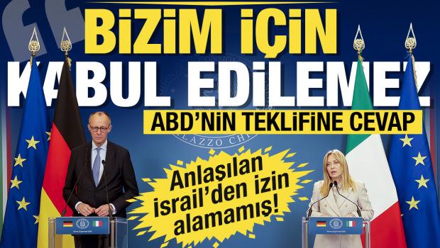 Almanya Şans&ouml;lyesi Merz, Trump'ın teklifine kapıyı kapattı: Bizim i&ccedil;in kabul edilemez