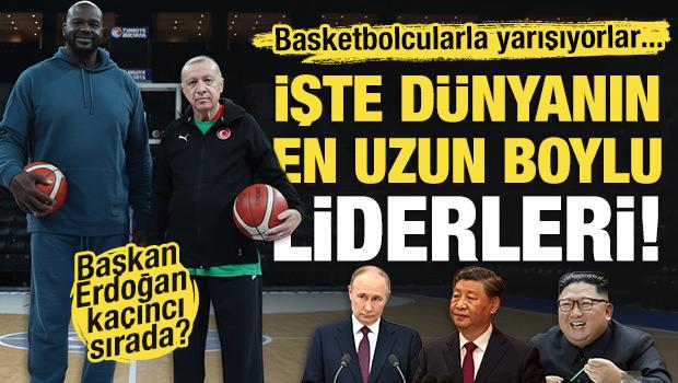 Basketbolcularla yarışıyorlar! İşte d&uuml;nyanın en uzun boylu liderleri...