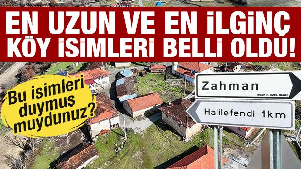 Bu isimleri duymuş  muydunuz? İşte T&uuml;rkiye'nin en ilgin&ccedil; k&ouml;y isimleri