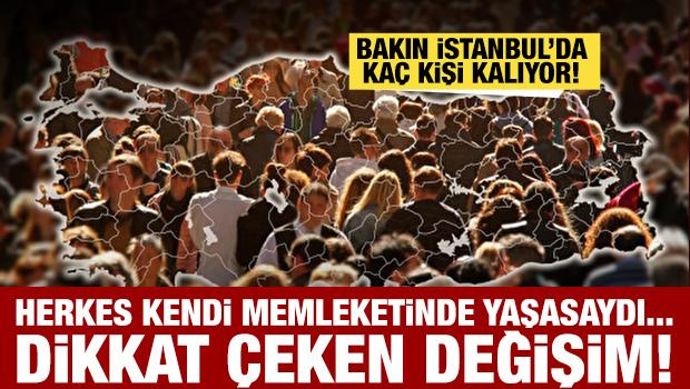 Herkes kendi memleketinde yaşasaydı n&uuml;fus sayımı nasıl olurdu? İl il a&ccedil;ıklandı... 