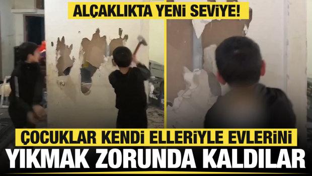 İşgal altındaki Kud&uuml;s&rsquo;te kahreden olay: Filistinli &ccedil;ocuklar kendi evlerini yıkmak zorunda bırakıldı