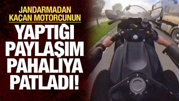 Jandarma &ccedil;evirmesinden ka&ccedil;tığı anları sosyal medyada paylaştı, kısa s&uuml;rede yakalandı