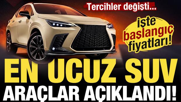 En ucuz SUV ara&ccedil;lar a&ccedil;ıklandı! İşte başlangı&ccedil; fiyatları...