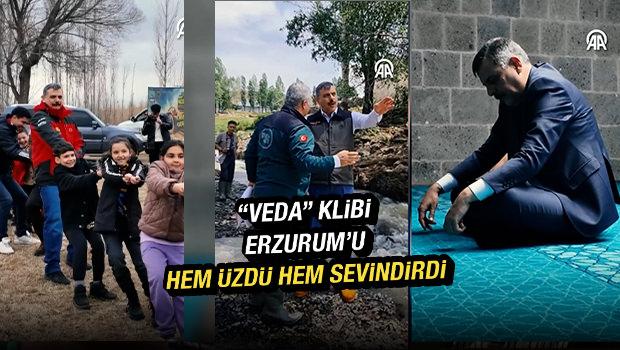 Erzurum Valiliğinden İ&ccedil;işleri Bakanı Mustafa &Ccedil;ift&ccedil;i i&ccedil;in hazırladığı "veda" klibi duygulandırdı