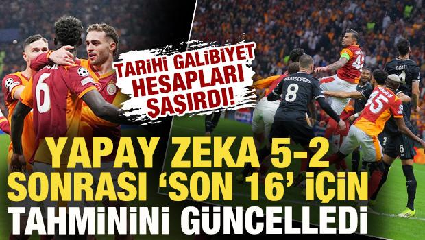 G.Saray'ın tarihi galibiyeti hesapları şaşırdı! Yapay zekadan son 16 i&ccedil;in yeni tahmin