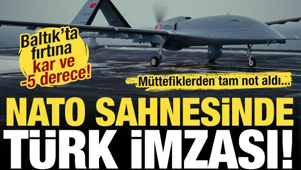 Kar, fırtına ve buz... NATO sahnesinde T&uuml;rk imzası! TB-3 m&uuml;ttefiklerden tam not aldı...