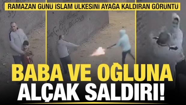Mısır'da sokak ortasında dehşet: Baba ve oğluna saldırı &uuml;lkede infial yarattı