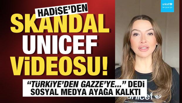 Şarkıcı Hadise'den skandal UNICEF videosu! T&uuml;rkiye'yi Afrika &uuml;lkeleri gibi yardıma muhta&ccedil; g&ouml;sterdi