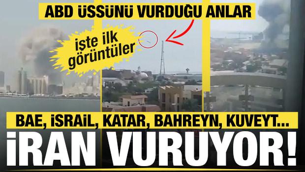 İran, ABD ve İsrail'in saldırılarına karşılık b&ouml;lgedeki t&uuml;m ABD &uuml;slerine saldırılar başlattı