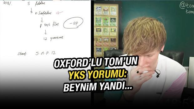 Oxford'lu Tom da YKS matematik sınavında &ccedil;aktı!