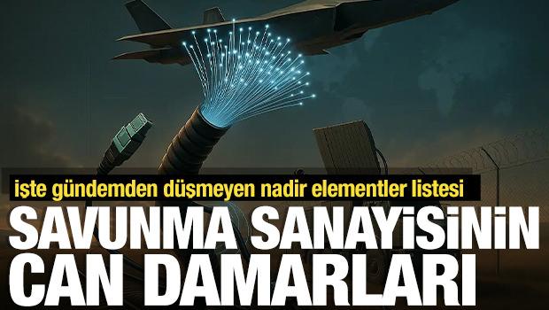 G&uuml;ndemden d&uuml;şmeyen nadir element! İşte savunma sanayisinin can damarları...