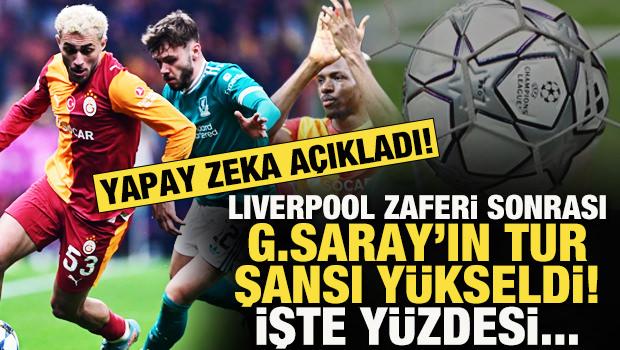 Yapay zeka tam 10 bin sim&uuml;lasyon yaptı! Liverpool zaferi sonrası G.Saray'ın &ccedil;eyrek final şansı y&uuml;kseldi