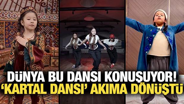 Kazakistan'da başladı, T&uuml;rk devletlerinde akım oldu: Kartal Dansı