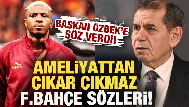 Victor Osimhen'den ameliyattan &ccedil;ıkar &ccedil;ıkmaz Fenerbah&ccedil;e s&ouml;zleri! Dursun &Ouml;zbek'e s&ouml;z...