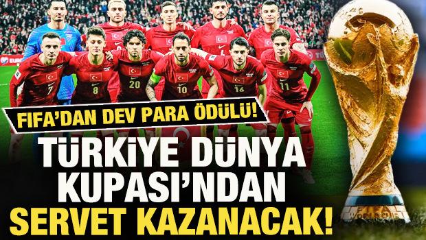 FIFA'dan dev para &ouml;d&uuml;l&uuml;! T&uuml;rkiye, D&uuml;nya Kupası'ndan servet kazanacak
