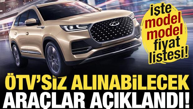 &Ouml;TV'siz alınabilecek otomobiller a&ccedil;ıklandı! İşte model model fiyat listesi...