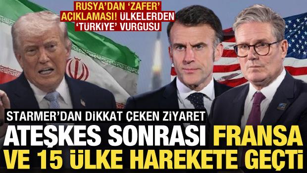 Ateşkes sonrası Macron ve 15 &uuml;lke harekete ge&ccedil;ti! Starmer'dan dikkat &ccedil;eken ziyaret
