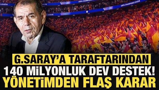 Galatasaray'a taraftarından 140 milyon euroluk dev destek! Y&ouml;netimden flaş karar