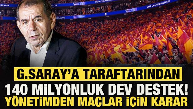 Galatasaray'a taraftarından 140 milyon euroluk dev destek! Y&ouml;netimden flaş karar