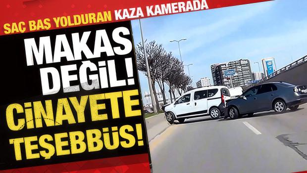 Ankara'da makas ter&ouml;r&uuml; kazaya neden oldu! 