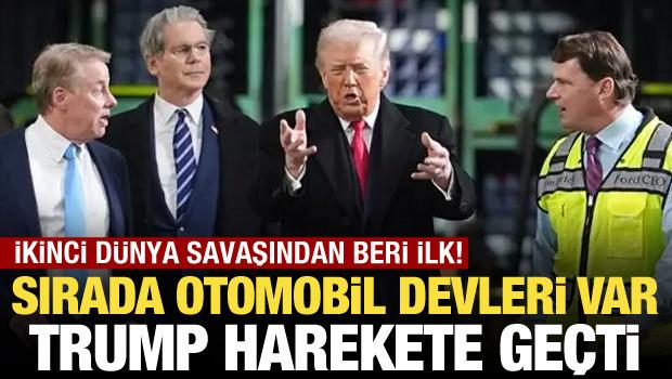 Sırada otomobil devleri var! Trump harekete ge&ccedil;ti: İkinci D&uuml;nya Savaşı'ndan beri ilk