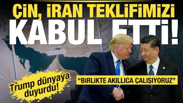 Trump'tan H&uuml;rm&uuml;z Boğazı ve &Ccedil;in mesajı: İran'a silah g&ouml;ndermemeyi kabul ettiler