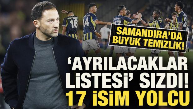 Samandıra'da b&uuml;y&uuml;k temizlik! Fenerbah&ccedil;e'de 'ayrılacaklar listesi' sızdı: 17 isim yolcu