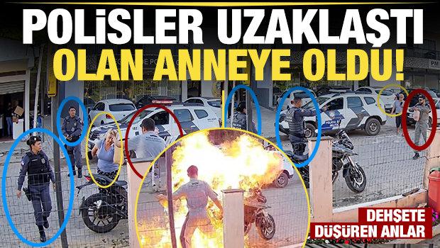 Brezilya'da motosikletini yakmak isteyen &ouml;fkeli oğul annesini alevler i&ccedil;inde bıraktı