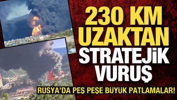 Rusya'nın Tuapse kentindeki petrol rafinerisinde yangın