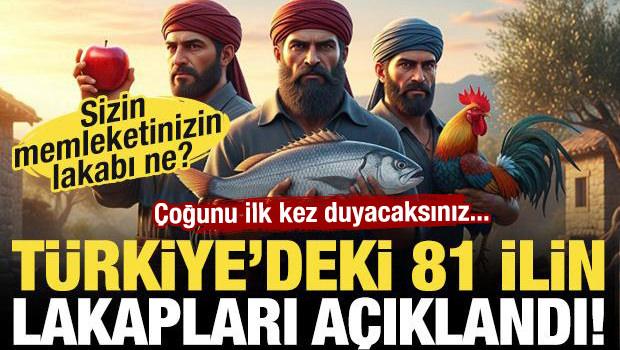81 ilin lakapları a&ccedil;ıklandı! Memleketinizin lakabı ne?