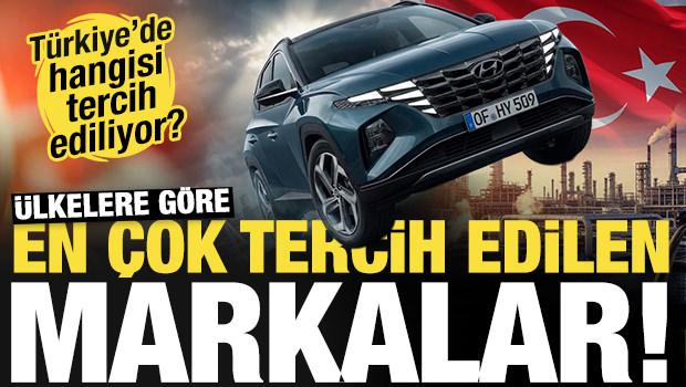 &Uuml;lkelere g&ouml;re en &ccedil;ok tercih edilen araba markaları a&ccedil;ıklandı! T&uuml;rkiye hangisini se&ccedil;iyor?