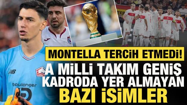 Montella tercih etmedi! A Milli Takım kadrosunda yer almayan bazı isimler dikkat &ccedil;ekti