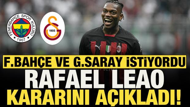 Fenerbah&ccedil;e ve Galatasaray'ın istediği Rafael Leao geleceği hakkında kararını a&ccedil;ıkladı!