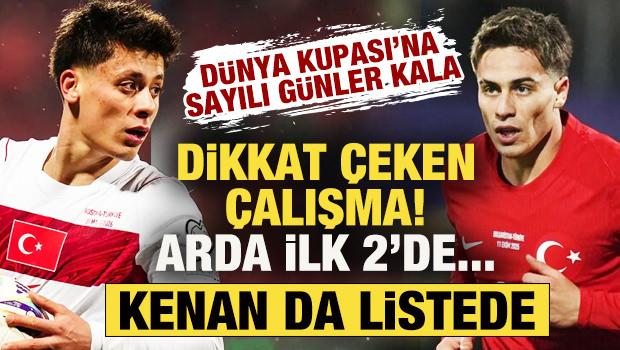 D&uuml;nya Kupası &ouml;ncesi dikkat &ccedil;eken &ccedil;alışma! Arda İlk 2'de g&ouml;sterildi! Kenan da listede