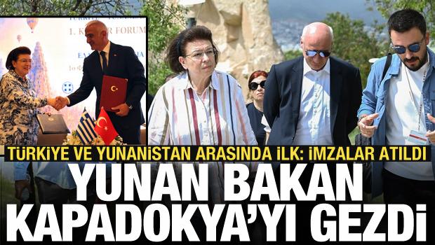 Yunanistan K&uuml;lt&uuml;r Bakanı Kapadokya'yı gezdi