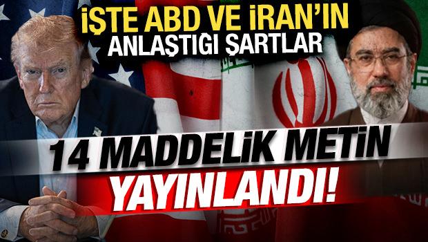 ABD-İran mutabakat metni sızdı! İşte t&uuml;m d&uuml;nyanın merak ettiği 14 maddelik anlaşma
