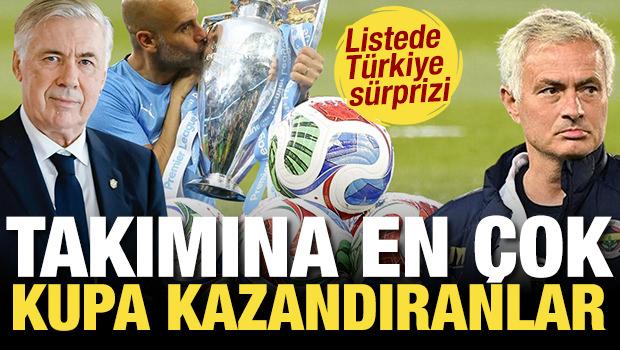 En &ccedil;ok kupa kazanan teknik direkt&ouml;rler listesinde T&uuml;rkiye s&uuml;rprizi... 