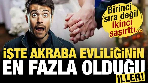 İşte akraba evliliğinin en fazla olduğu iller! Birinciden &ccedil;ok ikinci şaşırttı...