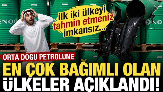 Orta Doğu petrol&uuml;ne en &ccedil;ok bağımlı olan &uuml;lkeler a&ccedil;ıklandı! İlk 2'yi tahmin etmeniz imkansız!
